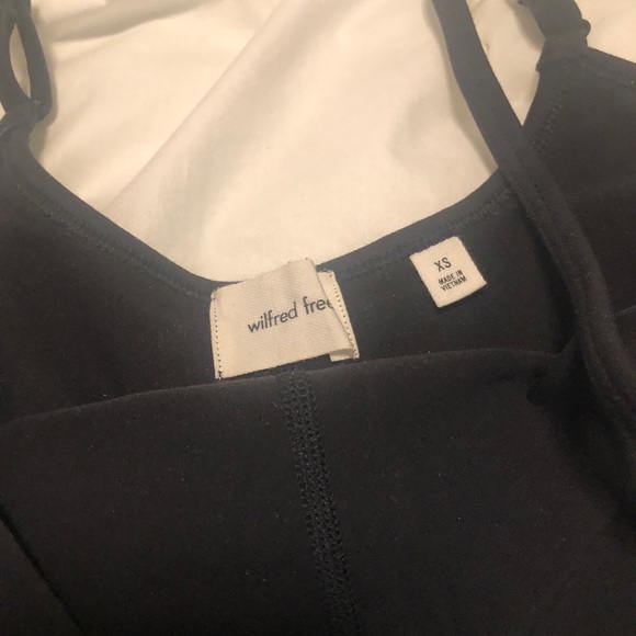 SOLD Aritzia Wilfred free divinity romper black size xs 7 inch - Picture 2 of 2